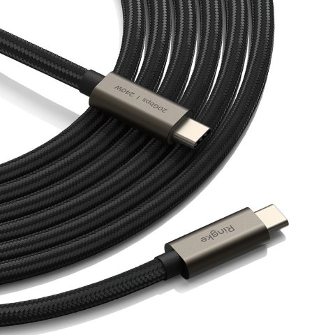 RINGKE USB 3.2 GEN 2X2 TYPE-C CABLE PD 240W 100CM BLACK Ringke