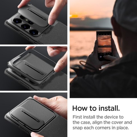 SPIGEN OPTIK ARMOR GALAXY S24 ULTRA BLACK Spigen