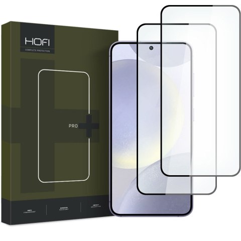 SZKŁO HARTOWANE HOFI GLASS PRO+ 2-PACK GALAXY S24 BLACK Hofi