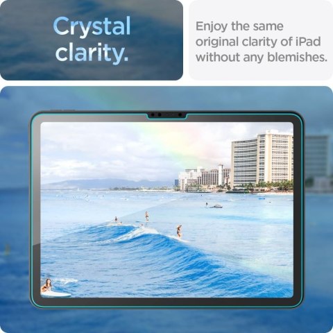 SZKŁO HARTOWANE SPIGEN GLAS.TR "EZ FIT" IPAD AIR 11" 6 / 7 / 8 / 2024-2026 CLEAR Spigen