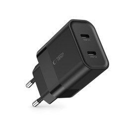 TECH-PROTECT C20W 2-PORT NETWORK CHARGER PD 20W BLACK Tech-Protect
