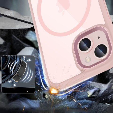 TECH-PROTECT MAGMAT MAGSAFE IPHONE 15 PINK/CLEAR Tech-Protect