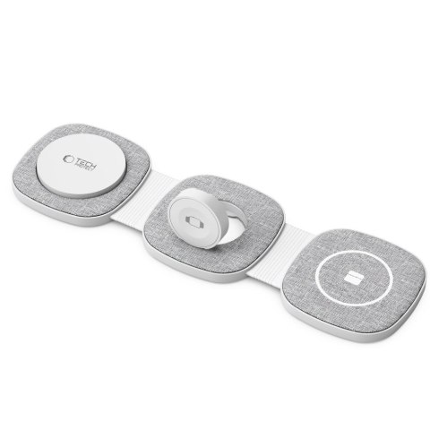 TECH-PROTECT QI15W-A32 3IN1 MAGNETIC MAGSAFE WIRELESS CHARGER GREY Tech-Protect