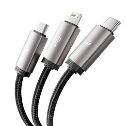 TECH-PROTECT ULTRABOOST 3IN1 LIGHTNING & TYPE-C & MICRO-USB CABLE 3.5A 100CM GREY Tech-Protect
