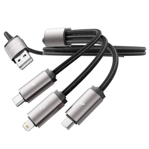 TECH-PROTECT ULTRABOOST 3IN1 LIGHTNING & TYPE-C & MICRO-USB CABLE 3.5A 100CM GREY Tech-Protect