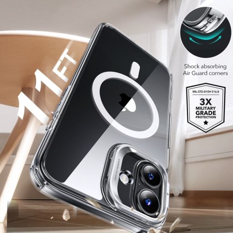 ESR CLASSIC HYBRID KICKSTAND HALOLOCK MAGSAFE & TEMPERED GLASS IPHONE 16 PLUS CLEAR ESR