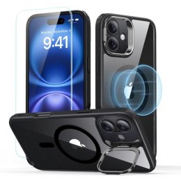 ESR CLASSIC HYBRID KICKSTAND HALOLOCK MAGSAFE & TEMPERED GLASS IPHONE 16 PLUS CLEAR/BLACK ESR