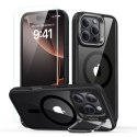 ESR CLASSIC HYBRID KICKSTAND HALOLOCK MAGSAFE & TEMPERED GLASS IPHONE 16 PRO MAX CLEAR/BLACK ESR