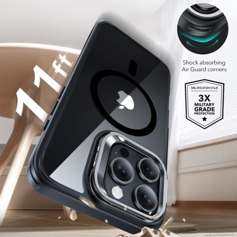 ESR CLASSIC HYBRID KICKSTAND HALOLOCK MAGSAFE & TEMPERED GLASS IPHONE 16 PRO MAX CLEAR/BLACK ESR