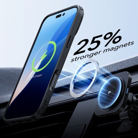 ESR CLASSIC HYBRID KICKSTAND HALOLOCK MAGSAFE & TEMPERED GLASS IPHONE 16 PRO MAX CLEAR/BLACK ESR