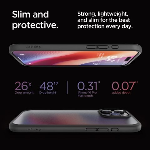 SPIGEN ULTRA HYBRID IPHONE 16 PRO MAX FROST BLACK Spigen