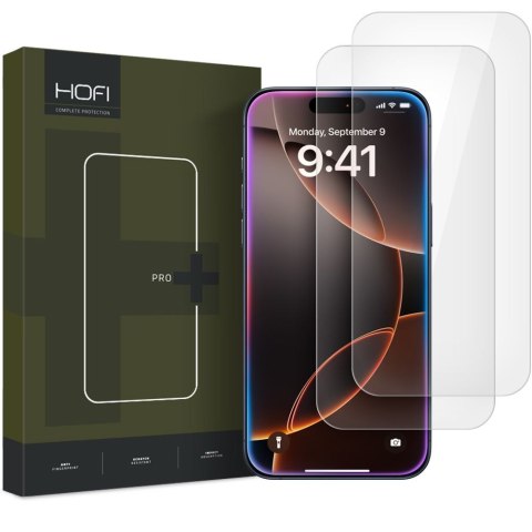 SZKŁO HARTOWANE HOFI GLASS PRO+ 2-PACK IPHONE 16 PRO / 17 / 17 PRO CLEAR Hofi