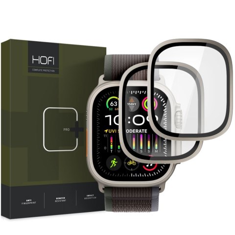 SZKŁO HARTOWANE HOFI GLASS RING 2-PACK APPLE WATCH ULTRA 1 / 2 (49 MM) TITANIUM Hofi