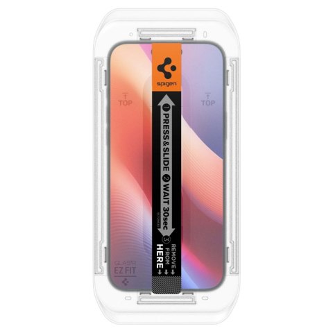 SZKŁO HARTOWANE SPIGEN GLAS.TR "EZ FIT AC" 2-PACK IPHONE 16 PRO / 17 / 17 PRO CLEAR Spigen