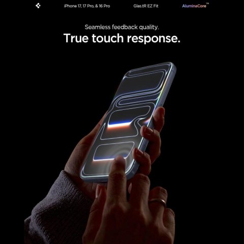 SZKŁO HARTOWANE SPIGEN GLAS.TR "EZ FIT AC" 2-PACK IPHONE 16 PRO / 17 / 17 PRO CLEAR Spigen
