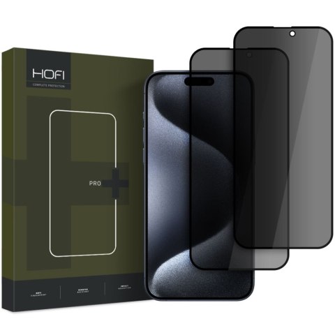 SZKŁO PRYWATYZUJĄCE HOFI ANTI SPY GLASS PRO+ 2-PACK IPHONE 16 PRIVACY Hofi