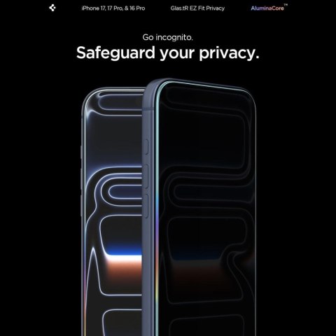 SZKŁO PRYWATYZUJĄCE SPIGEN GLAS.TR "EZ FIT AC" 2-PACK IPHONE 16 PRO / 17 / 17 PRO PRIVACY Spigen