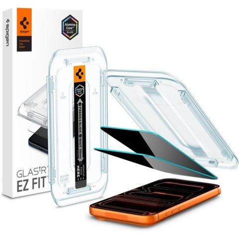 SZKŁO PRYWATYZUJĄCE SPIGEN GLAS.TR "EZ FIT AC" 2-PACK IPHONE 16 PRO MAX / 17 PRO MAX PRIVACY Spigen