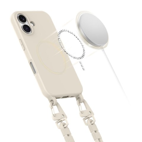 TECH-PROTECT MAGNECKLACE MAGSAFE IPHONE 16 COSMIC LATTE Tech-Protect