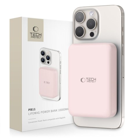 TECH-PROTECT PB11 LIFEMAG MAGSAFE POWER BANK 10000MAH PINK Tech-Protect
