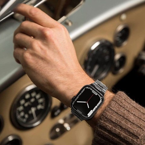TECH-PROTECT STAINLESS LINE APPLE WATCH 8 / 9 / 10 / 11 / SE / ULTRA (44 / 45 / 46 / 49 MM) TITANIUM Tech-Protect