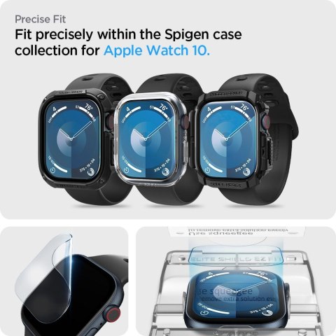 FOLIA HYDROŻELOWA SPIGEN ELITE SHIELD "EZ FIT" 2-PACK APPLE WATCH 10 / 11 (46 MM) CLEAR Spigen