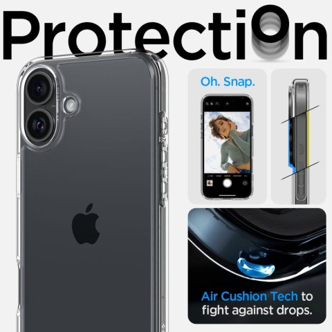 SPIGEN ULTRA HYBRID IPHONE 16 CRYSTAL CLEAR Spigen