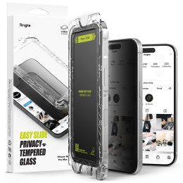 SZKŁO PRYWATYZUJĄCE RINGKE EASY SLIDE 2-PACK IPHONE 16 PRO MAX PRIVACY Ringke