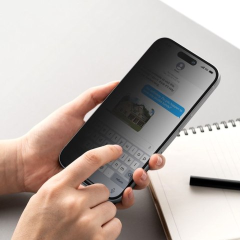SZKŁO PRYWATYZUJĄCE RINGKE EASY SLIDE 2-PACK IPHONE 16 PRO MAX PRIVACY Ringke