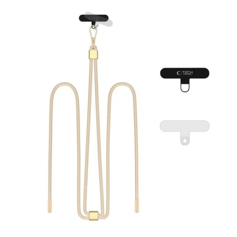 TECH-PROTECT C2S ROPE CROSSBODY STRAP BEIGE/GOLD Tech-Protect