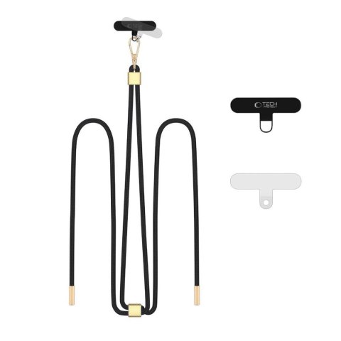 TECH-PROTECT C2S ROPE CROSSBODY STRAP BLACK/GOLD Tech-Protect