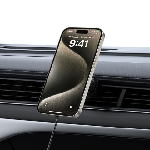 TECH-PROTECT MM15W-V5 MAGNETIC MAGSAFE DASHBOARD & VENT CAR MOUNT WIRELESS CHARGER 15W BLACK/INTERIOR Tech-Protect
