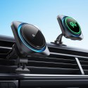 ESR HALOLOCK CRYOBOOST MAGNETIC MAGSAFE DASHBOARD & VENT CAR MOUNT WIRELESS CHARGER QI2 15W FROSTED ONYX ESR