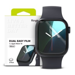 FOLIA OCHRONNA RINGKE DUAL EASY 3-PACK APPLE WATCH 10 / 11 (46 MM) CLEAR Ringke
