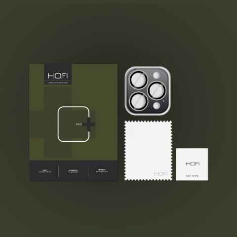 OSŁONA APARATU HOFI CAMRING PRO+ IPHONE 15 PRO / 15 PRO MAX / 16 PRO / 16 PRO MAX / 17 PRO / 17 PRO MAX NATURAL TITANIUM Hofi