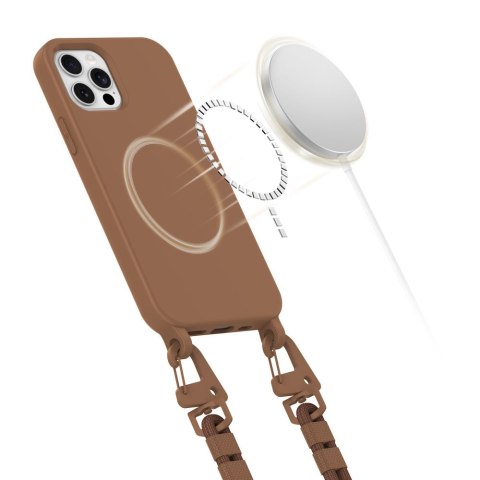 TECH-PROTECT MAGNECKLACE MAGSAFE IPHONE 12 / 12 PRO CHOCOLATE BROWN Tech-Protect