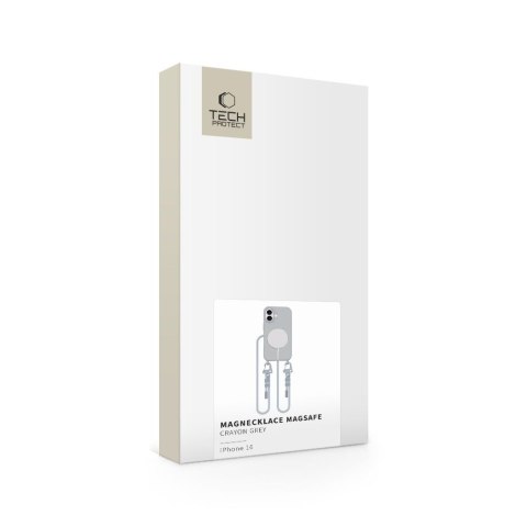 TECH-PROTECT MAGNECKLACE MAGSAFE IPHONE 16 CRAYON GREY Tech-Protect