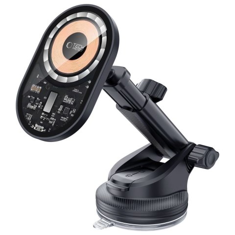 TECH-PROTECT MM15W-V6 MAGNETIC MAGSAFE DASHBOARD & VENT CAR MOUNT WIRELESS CHARGER 15W BLACK/INTERIOR Tech-Protect