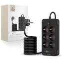 TECH-PROTECT PC6X6 POWER STRIP 3 USB & 3 TYPE-C & 6 SOCKET 200CM BLACK Tech-Protect