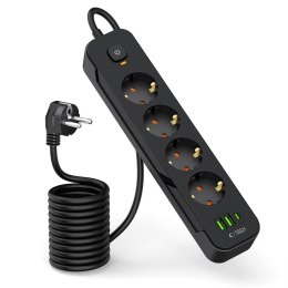 TECH-PROTECT PCL4X3 POWER STRIP LONG 2 USB & 1 TYPE-C & 4 SOCKET 200CM BLACK Tech-Protect