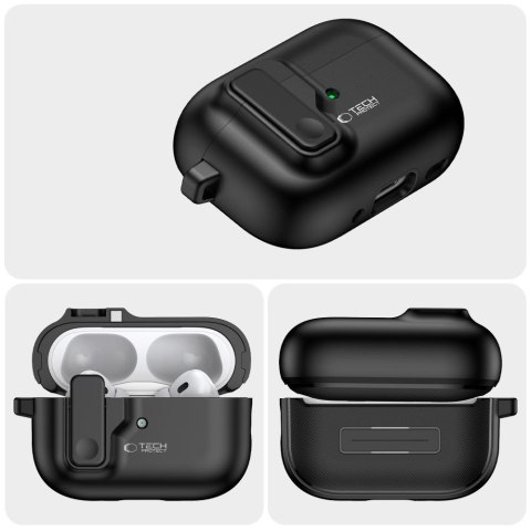 TECH-PROTECT SLIM HOOK APPLE AIRPODS PRO 1 / 2 BLACK Tech-Protect