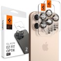 OSŁONA APARATU SPIGEN OPTIK PRO GLAS.TR "EZ FIT" CAMERA PROTECTOR 2-PACK IPHONE 16 PRO / MAX / 17 PRO / MAX DESERT TITANIUM Spigen