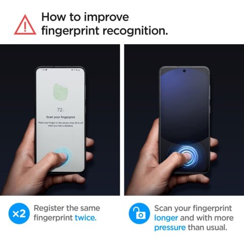SZKŁO HARTOWANE SPIGEN GLAS.TR "EZ FIT" 2-PACK GALAXY A56 5G / S24 FE CLEAR Spigen