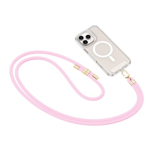 TECH-PROTECT C7S ROPE CROSSBODY STRAP BABY PINK/GOLD Tech-Protect