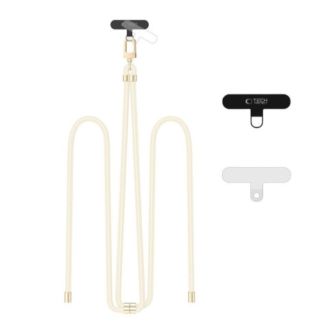 TECH-PROTECT C7S ROPE CROSSBODY STRAP BEIGE/GOLD Tech-Protect