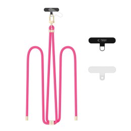 TECH-PROTECT C7S ROPE CROSSBODY STRAP HOT PINK/GOLD Tech-Protect