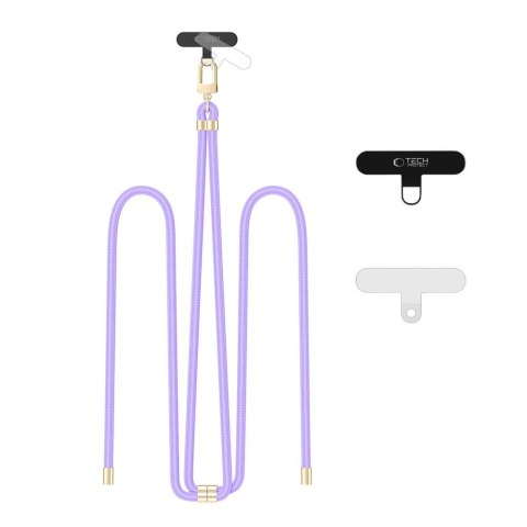 TECH-PROTECT C7S ROPE CROSSBODY STRAP LAVENDER/GOLD Tech-Protect