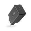 TECH-PROTECT NC45W-GAN 2-PORT NETWORK CHARGER PD 45W BLACK Tech-Protect