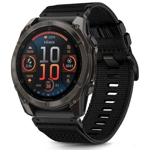 TECH-PROTECT NYLON CLASSIC GARMIN FENIX 5X / 5X PLUS / 6X / 6X PRO / 7X / 8 / 8 PRO (51 MM) BLACK Tech-Protect