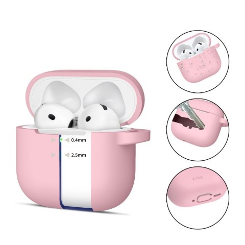 TECH-PROTECT SILICONE HOOK APPLE AIRPODS 4 DUSTY PINK Tech-Protect